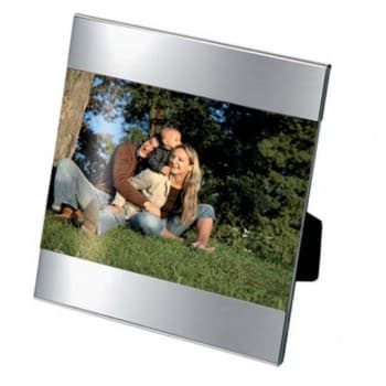 Mini Stripe Photoframe Chrome Plated