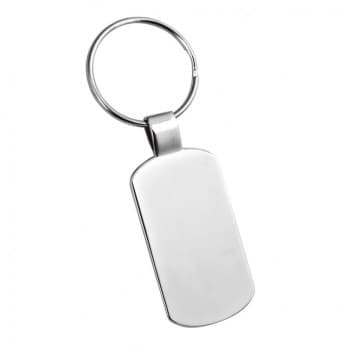 Dog Tag Keyring with Loop Fitting