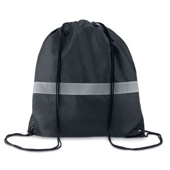 Drawstring Bag With Reflective Stripe