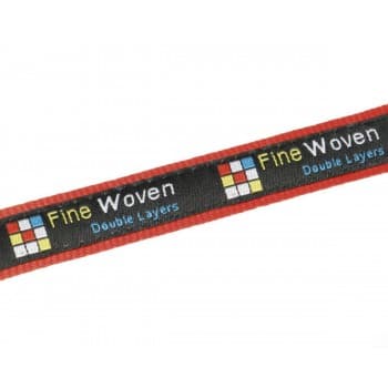 20mm Fine Woven & Satin Lanyard