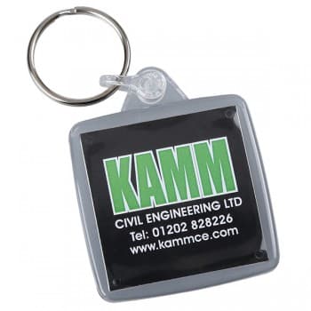 Acrylic Square Keyring