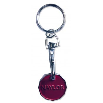 Trolley Coin Keyring - Enamelled - 1 Side